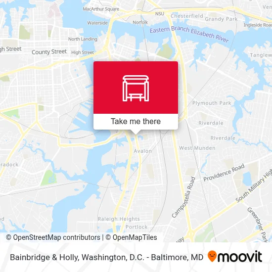 Bainbridge & Holly map