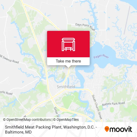 Smithfield Meat Packing Plant map