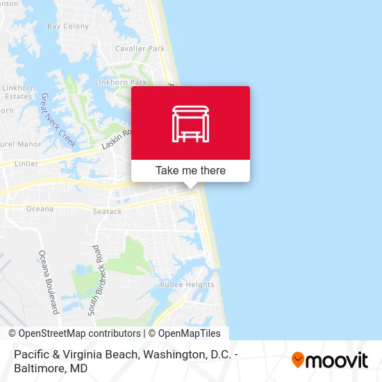 Pacific & Virginia Beach map