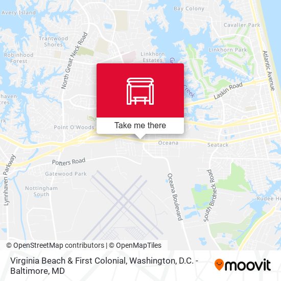 Mapa de Virginia Beach & First Colonial