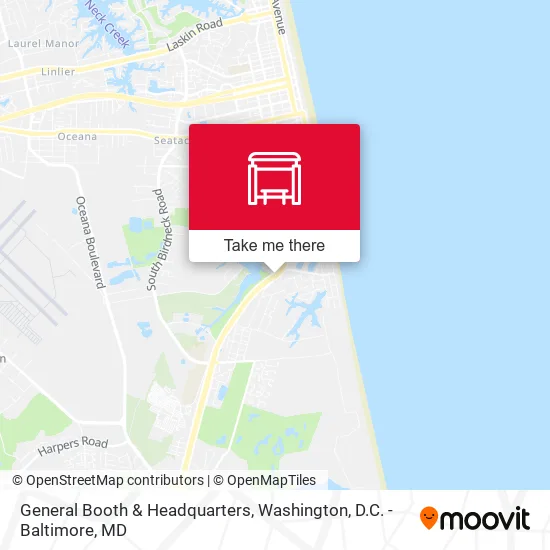 General Booth & Headquarters map