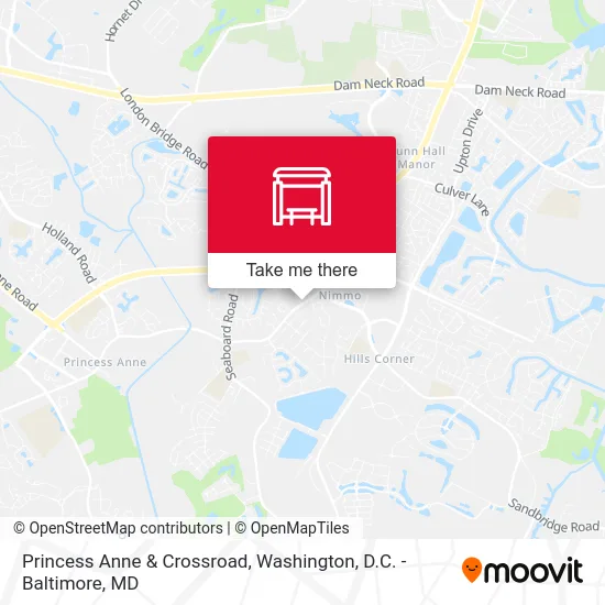 Princess Anne & Crossroad map