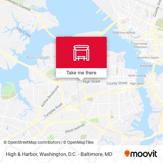 High & Harbor map