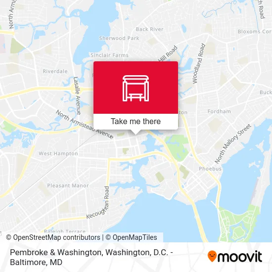 Pembroke & Washington map