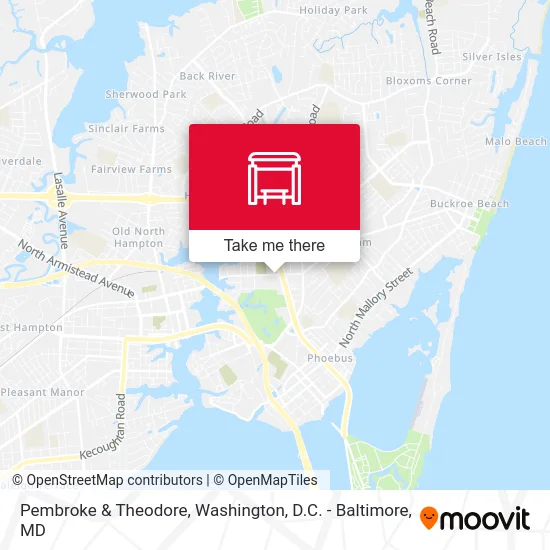 Pembroke & Theodore map