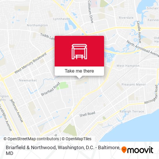 Briarfield & Northwood map