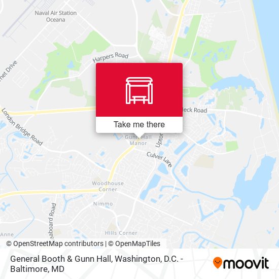 General Booth & Gunn Hall map