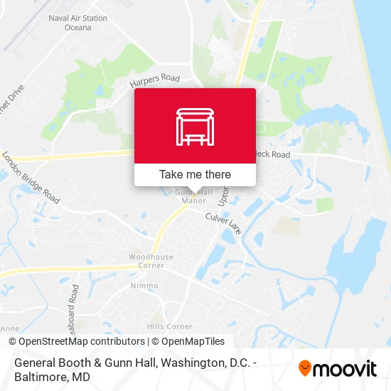 General Booth & Gunn Hall map