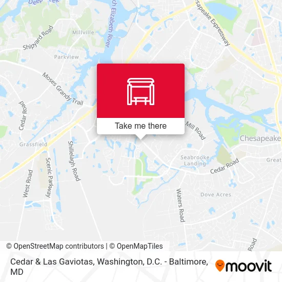 Cedar & Las Gaviotas map