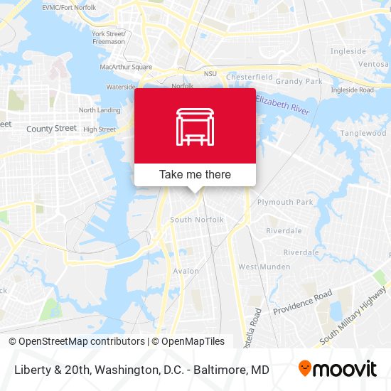 Liberty & 20th map