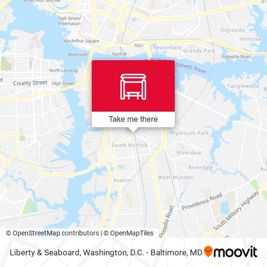 Liberty & Seaboard map