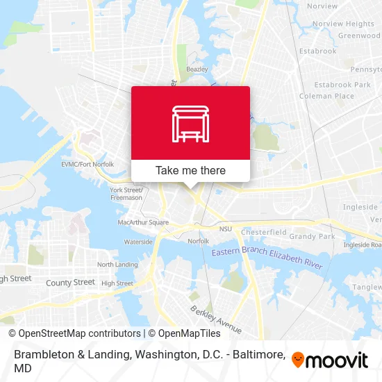 Brambleton & Landing map