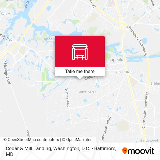 Cedar & Mill Landing map