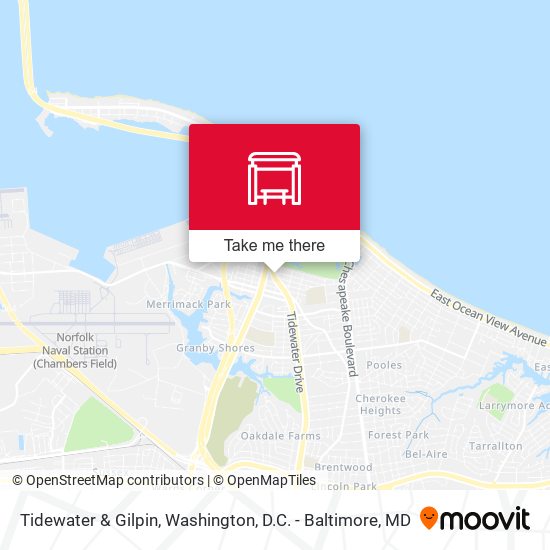 Tidewater & Gilpin map