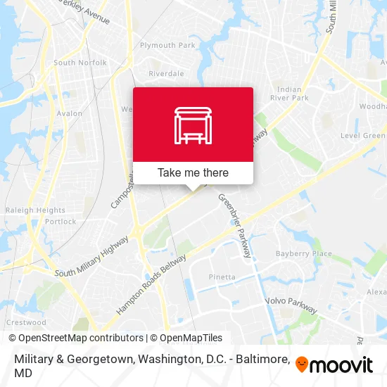 Military & Georgetown map