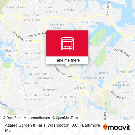 Azalea Garden & Faris map