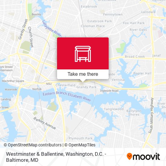 Westminster & Ballentine map