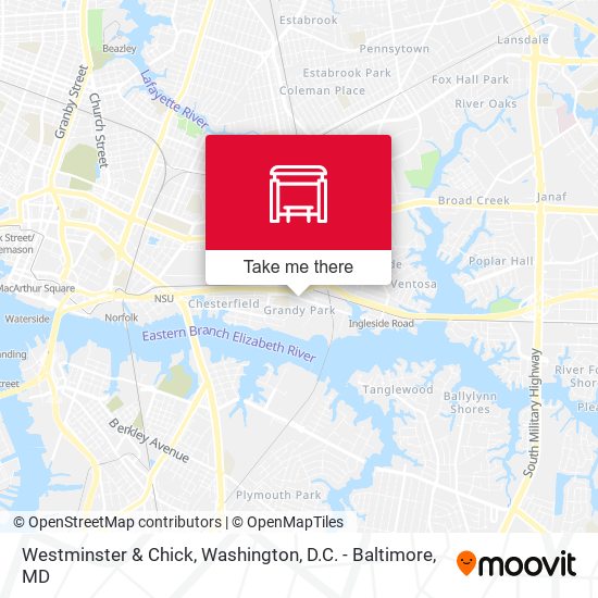 Westminster & Chick map