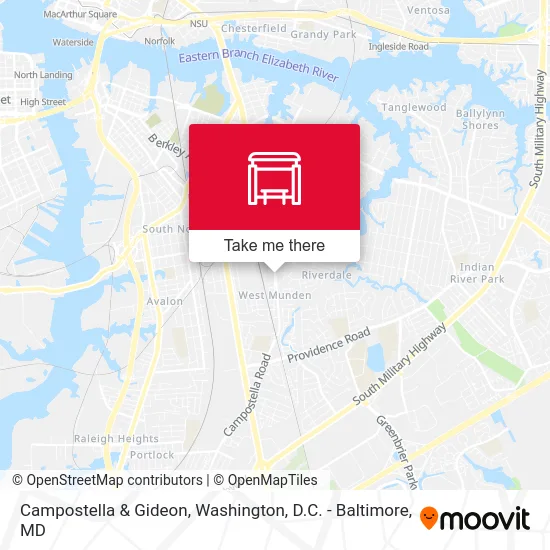 Campostella & Gideon map