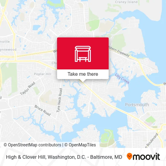 High & Clover Hill map