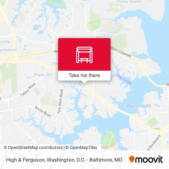 High & Ferguson map