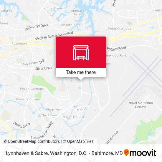 Lynnhaven & Sabre map