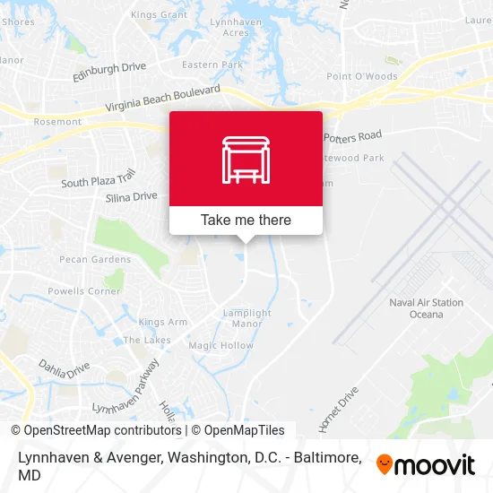 Lynnhaven & Avenger map