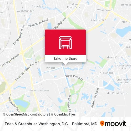 Eden & Greenbrier map