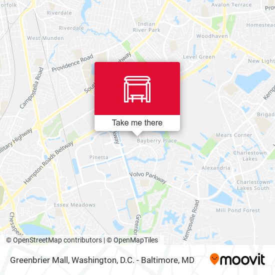 Greenbrier Mall map