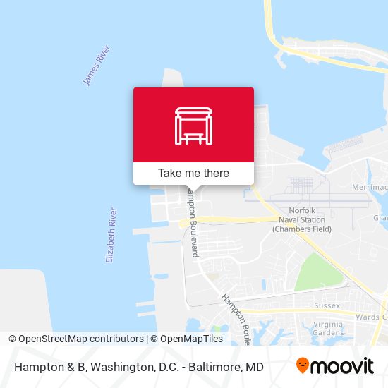 Hampton & B map
