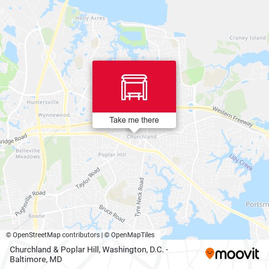 Churchland & Poplar Hill map