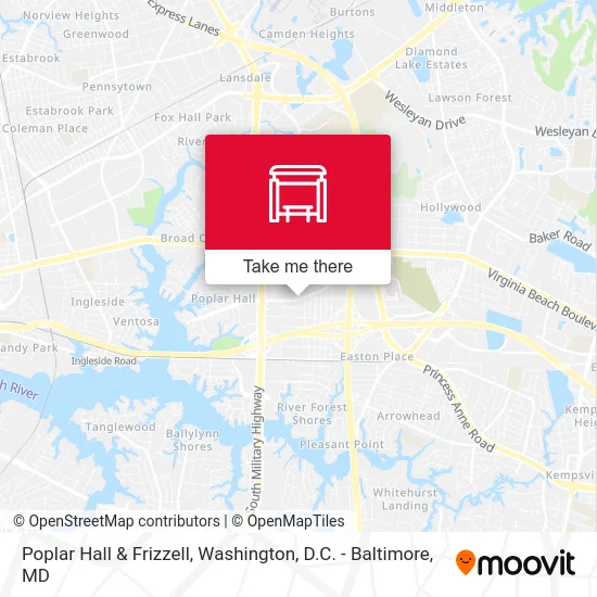 Poplar Hall & Frizzell map