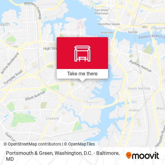 Portsmouth & Green map