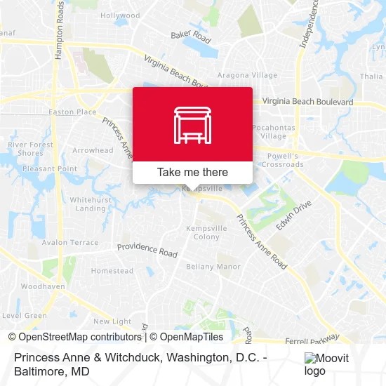 Princess Anne & Witchduck map