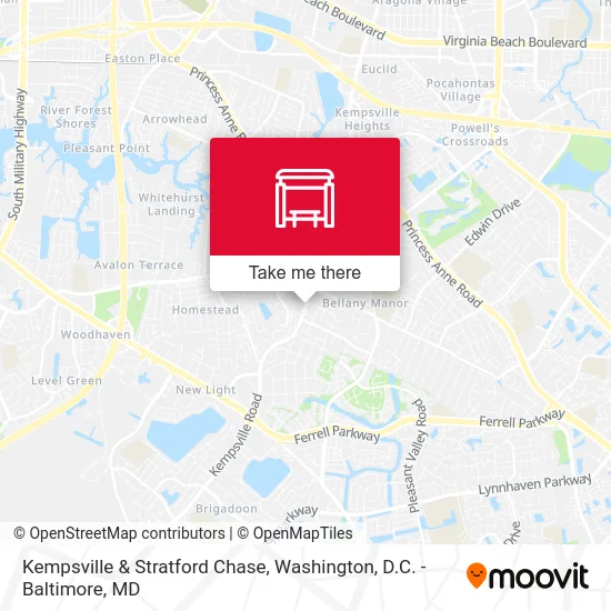 Kempsville & Stratford Chase map