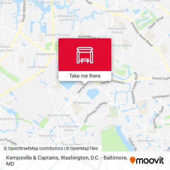 Kempsville & Captains map