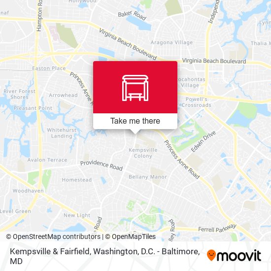 Kempsville & Fairfield map