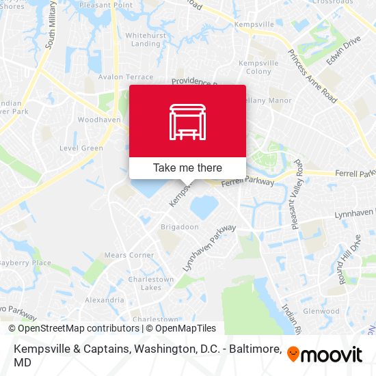 Kempsville & Captains map