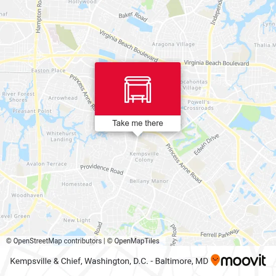 Kempsville & Chief map