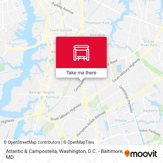 Atlantic & Campostella map