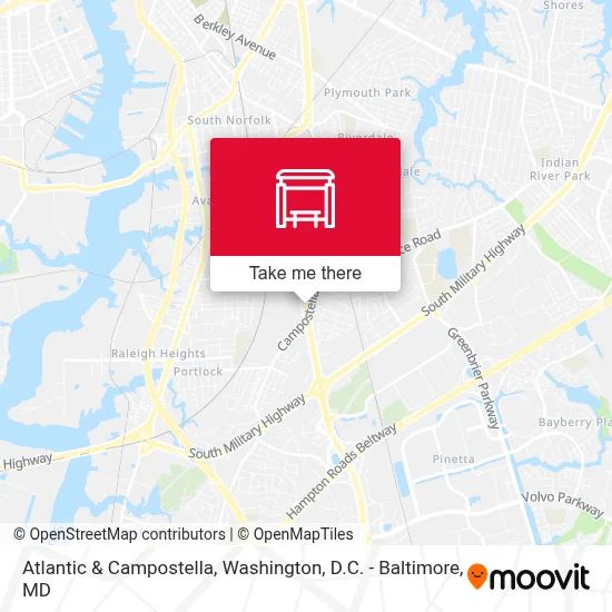 Atlantic & Campostella map