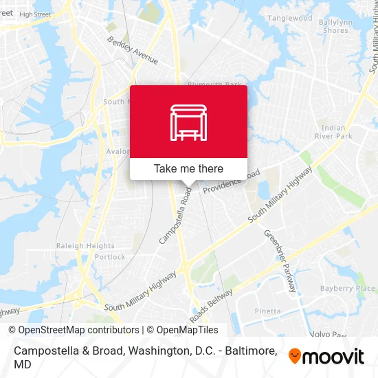 Campostella & Broad map