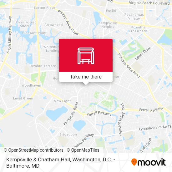 Kempsville & Chatham Hall map
