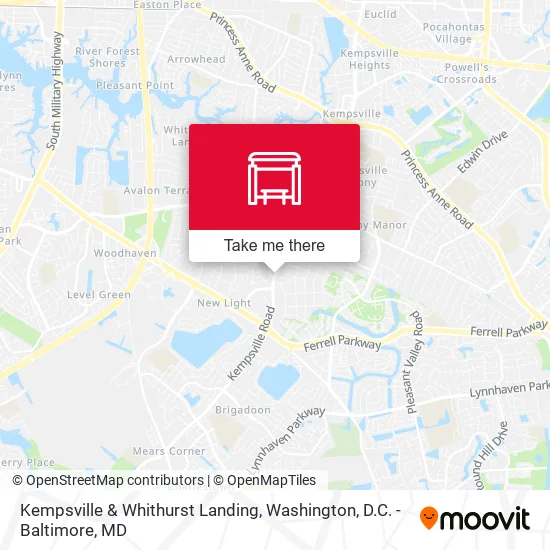 Kempsville & Whithurst Landing map