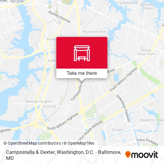 Campostella & Dexter map