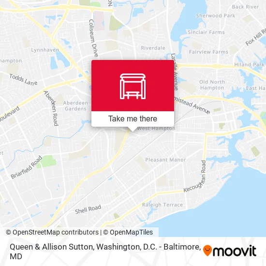 Queen & Allison Sutton map