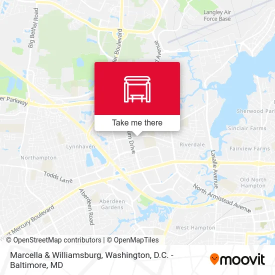 Marcella & Williamsburg map