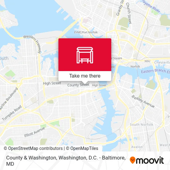 County & Washington map