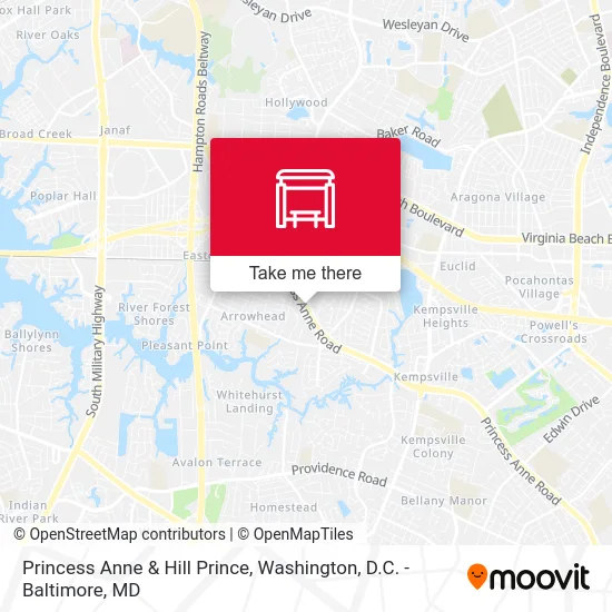 Princess Anne & Hill Prince map