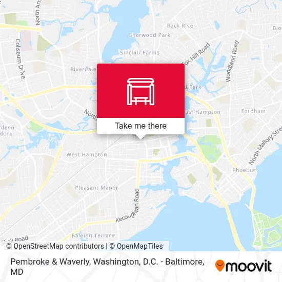 Pembroke & Waverly map